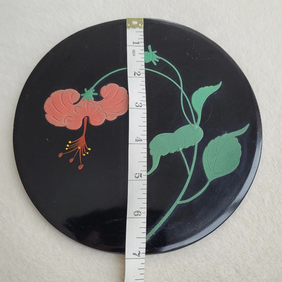 Ryukyu Lacquerware Co Serving Bowl Confectionery Tray Okinawa Traditional Crafts - Picture 6 of 6